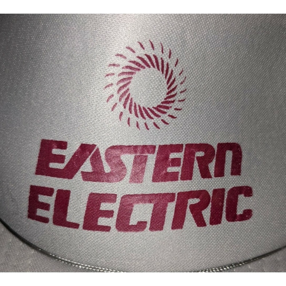 Eastern Electric Company Electrician foam Trucker Style snapback Hat Cap Vintage - Picture 2 of 7